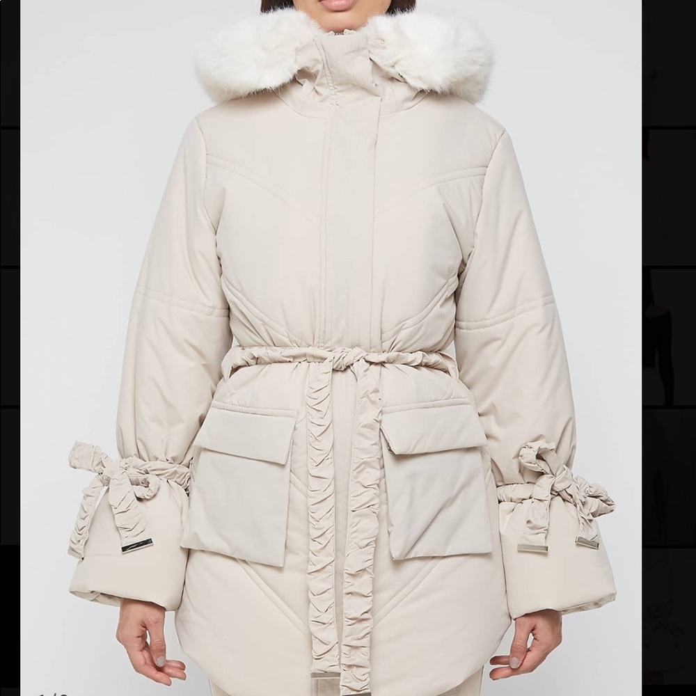 NWT Maniere de Voir - Faux Fur Longline Coat